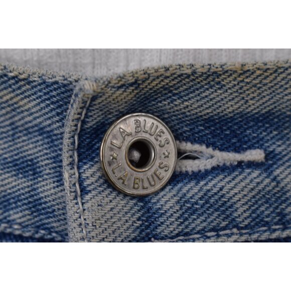 Vintage 80s Flared Rhinestones Mom Jeans by‎ L.A. BLUES size 12 - Picture 3 of 10